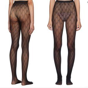 GUCCI Supremelis GG Logo Fishnet Tights Pantyhose